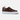Clean product photo of Shoescoo brown leather sneakers, showcasing the contrast between rich leather and white soles.