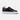 Side profile of black Elegante Sneaker with signature star detail, sleek design and premium leather.