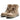 Men’s beige suede combat boots — front angle view showing durable lug sole and breathable vintage design.