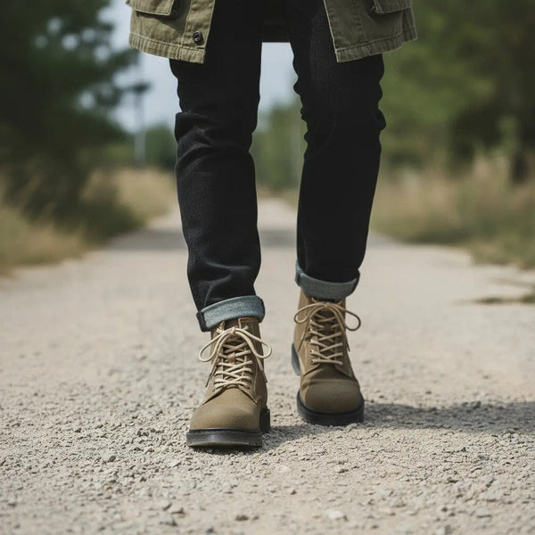 Smart-casual street style — breathable, durable canvas boots built for daily comfort.