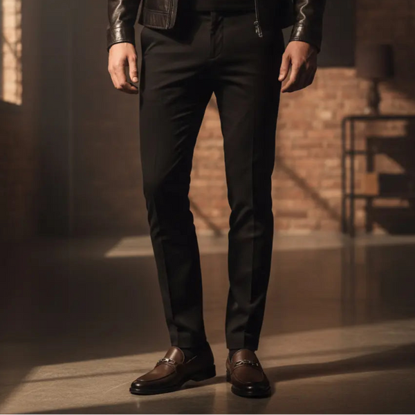 Night-out polish — comfortable brown leather dress shoes for dinners and events